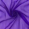Deep Indigo Purple Solid Cross-Hatch Polyester Chiffon Woven Fabric By the Yard